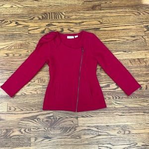 Anthropologie Whirlpetal Cardigan in Red by Sleeping on Snow